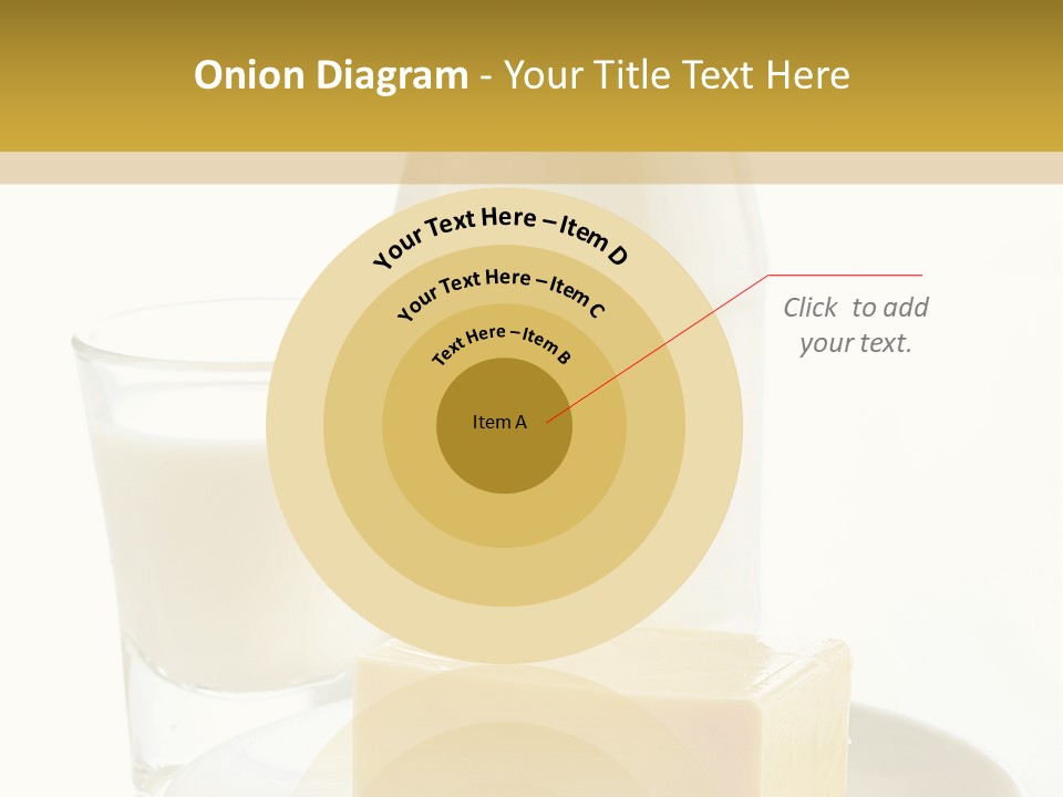 A Bottle Of Milk And A Plate Of Cheese On A Table PowerPoint Template
