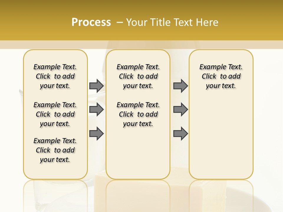 A Bottle Of Milk And A Plate Of Cheese On A Table PowerPoint Template