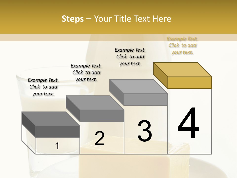 A Bottle Of Milk And A Plate Of Cheese On A Table PowerPoint Template