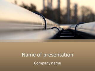 A Pipe With A Sky In The Background PowerPoint Template