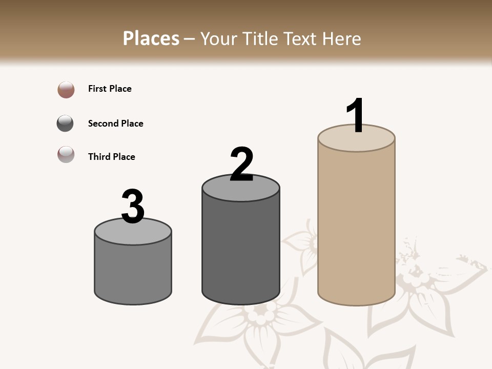 A Black And Gold Floral Powerpoint Presentation PowerPoint Template