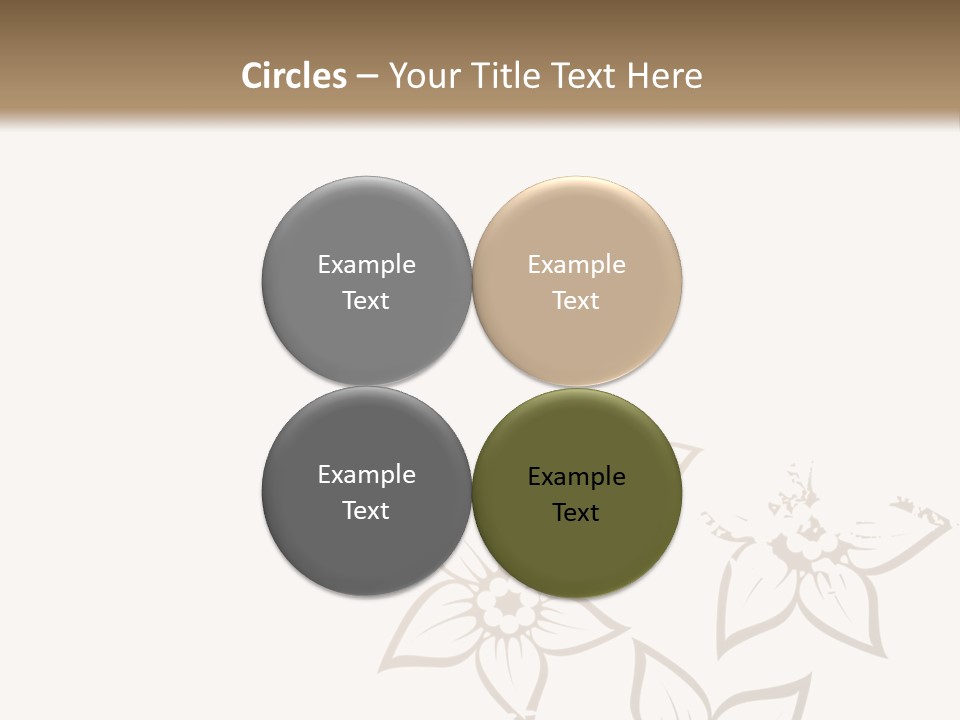 A Black And Gold Floral Powerpoint Presentation PowerPoint Template