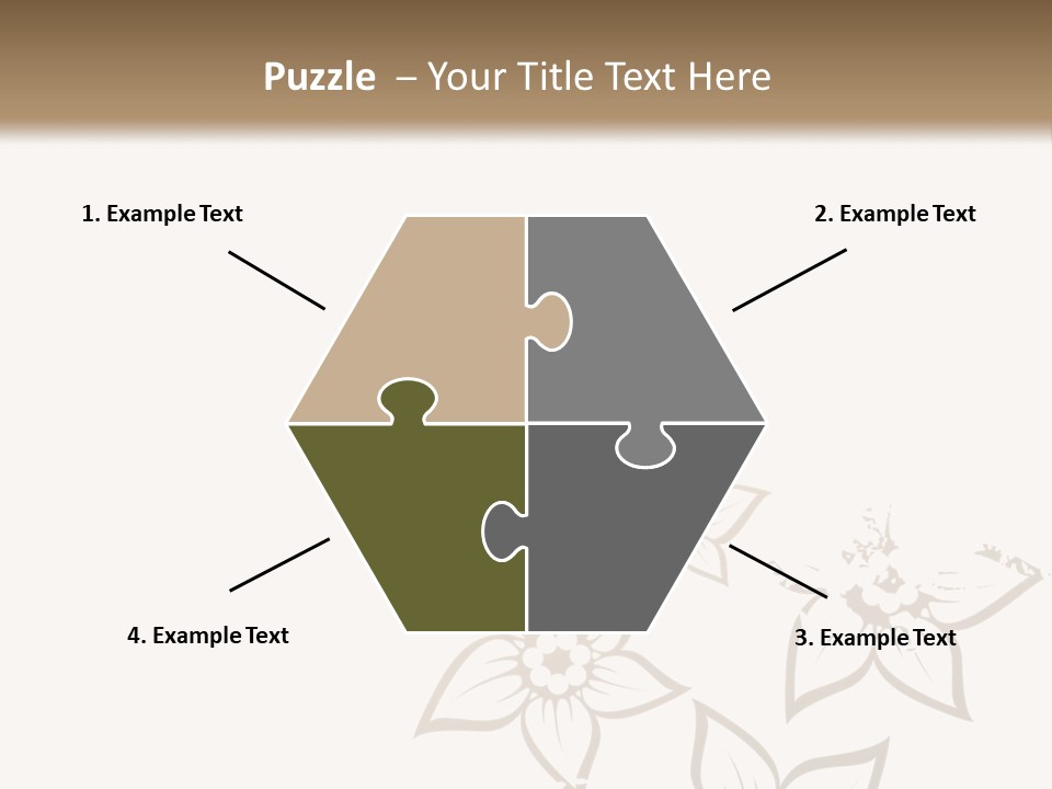 A Black And Gold Floral Powerpoint Presentation PowerPoint Template
