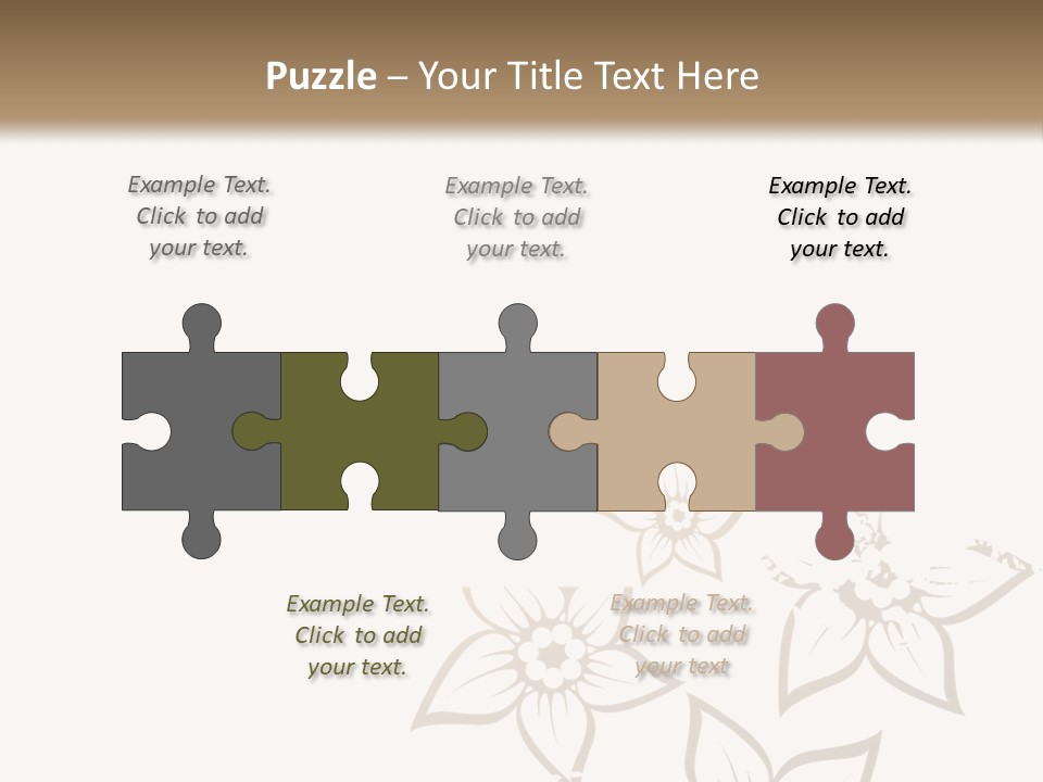 A Black And Gold Floral Powerpoint Presentation PowerPoint Template