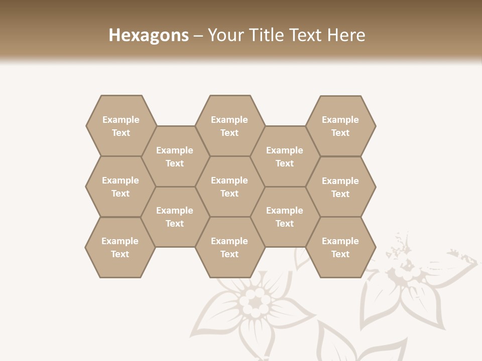 A Black And Gold Floral Powerpoint Presentation PowerPoint Template