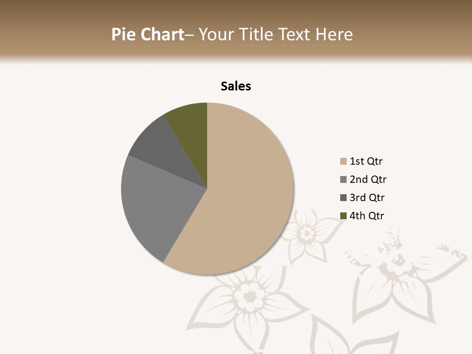 A Black And Gold Floral Powerpoint Presentation PowerPoint Template