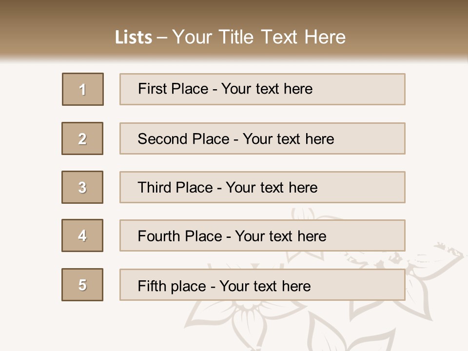 A Black And Gold Floral Powerpoint Presentation PowerPoint Template