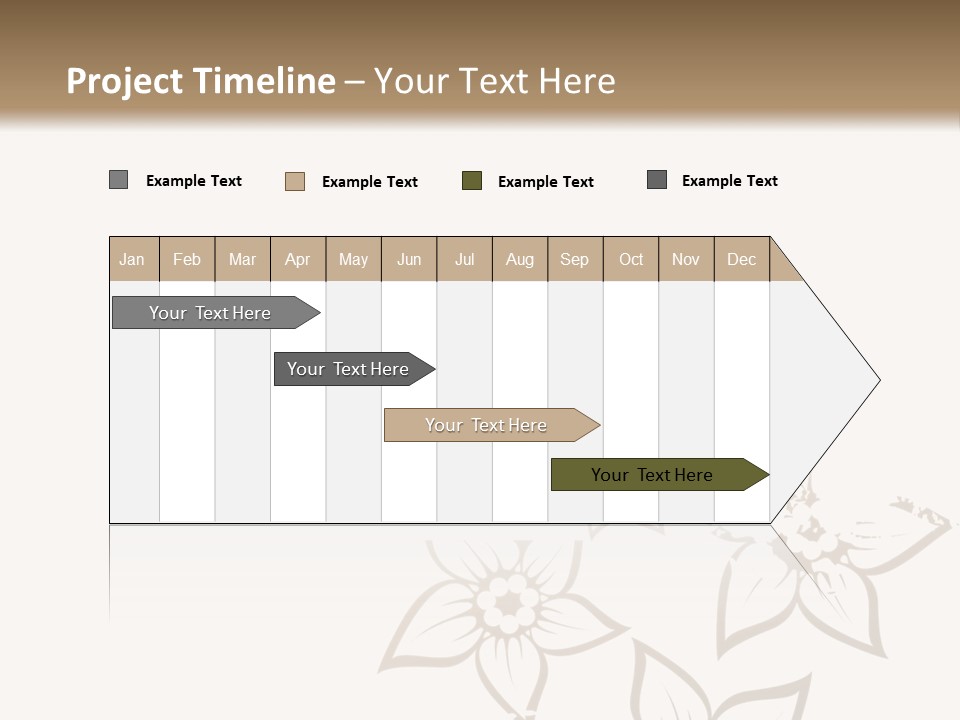 A Black And Gold Floral Powerpoint Presentation PowerPoint Template