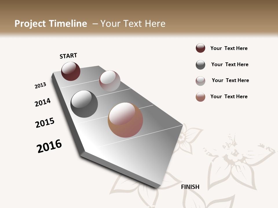 A Black And Gold Floral Powerpoint Presentation PowerPoint Template