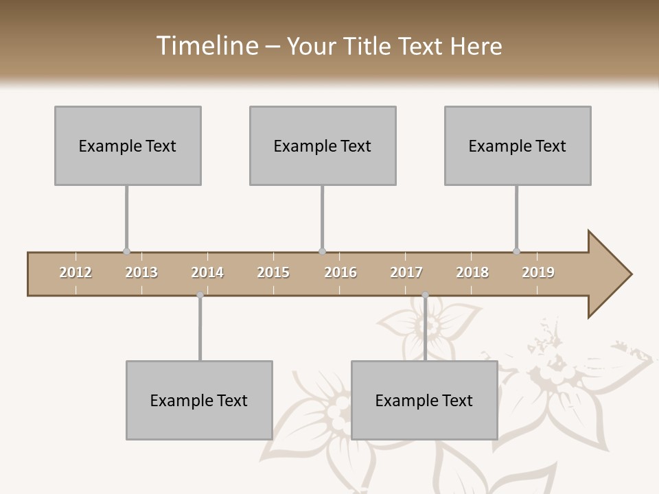 A Black And Gold Floral Powerpoint Presentation PowerPoint Template
