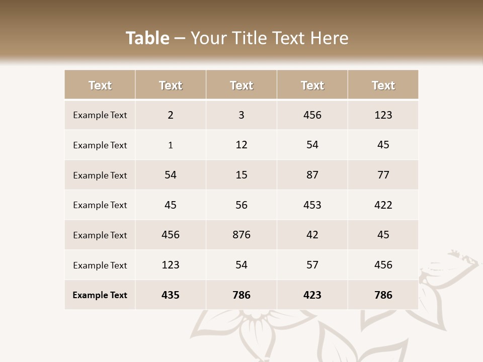 A Black And Gold Floral Powerpoint Presentation PowerPoint Template