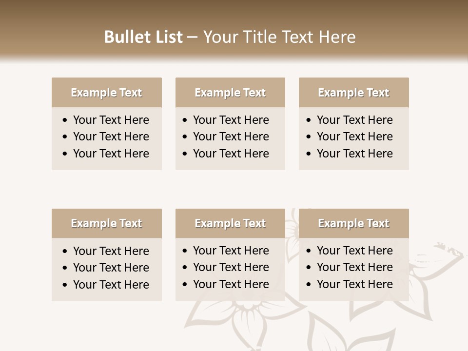 A Black And Gold Floral Powerpoint Presentation PowerPoint Template