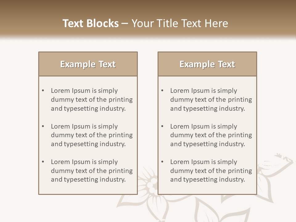 A Black And Gold Floral Powerpoint Presentation PowerPoint Template