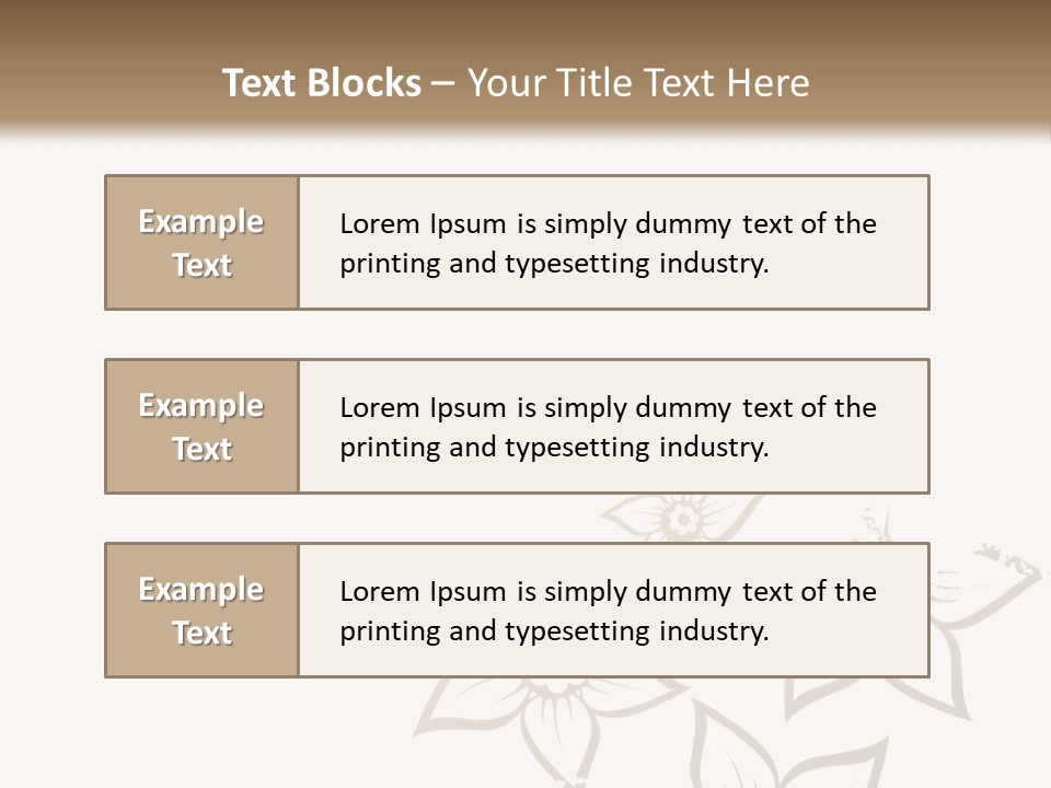 A Black And Gold Floral Powerpoint Presentation PowerPoint Template