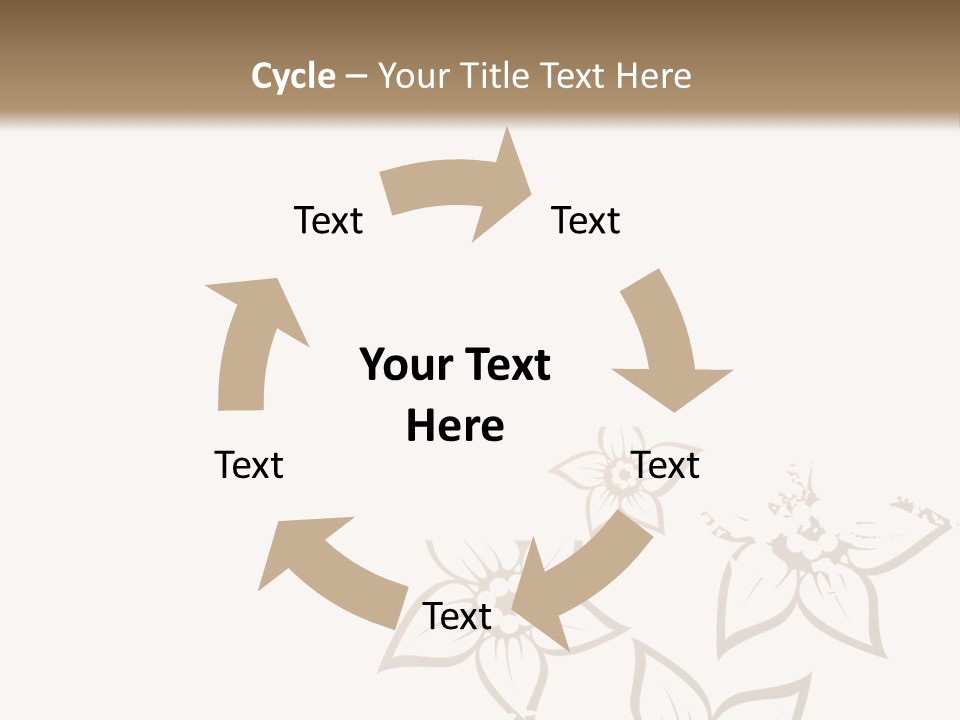 A Black And Gold Floral Powerpoint Presentation PowerPoint Template