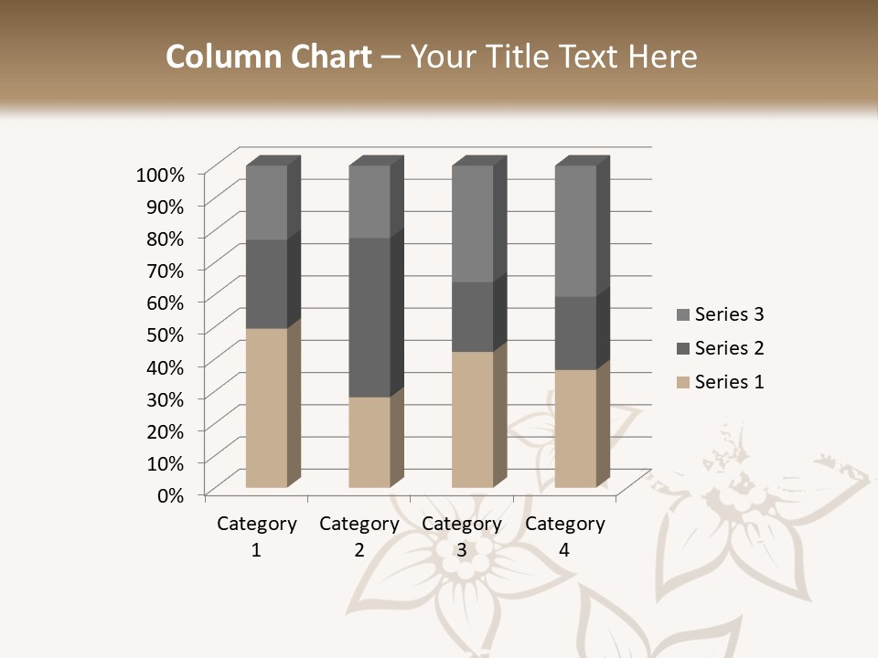 A Black And Gold Floral Powerpoint Presentation PowerPoint Template