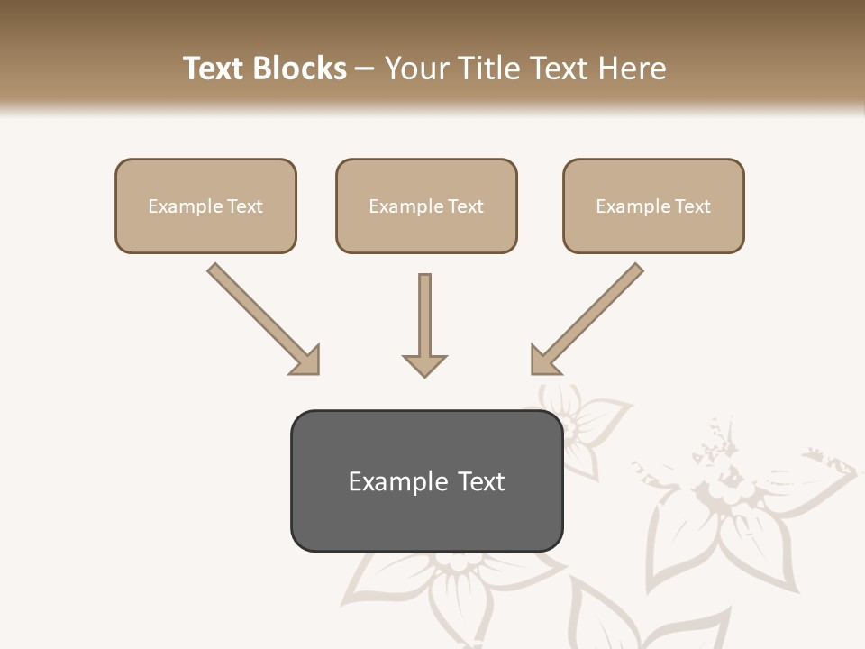 A Black And Gold Floral Powerpoint Presentation PowerPoint Template