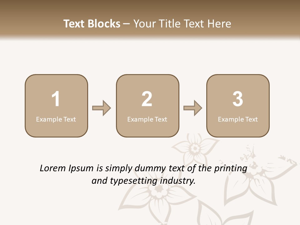 A Black And Gold Floral Powerpoint Presentation PowerPoint Template
