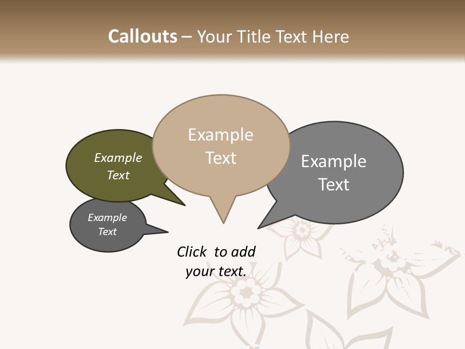 A Black And Gold Floral Powerpoint Presentation PowerPoint Template