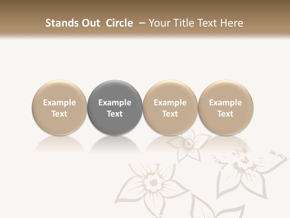 A Black And Gold Floral Powerpoint Presentation PowerPoint Template