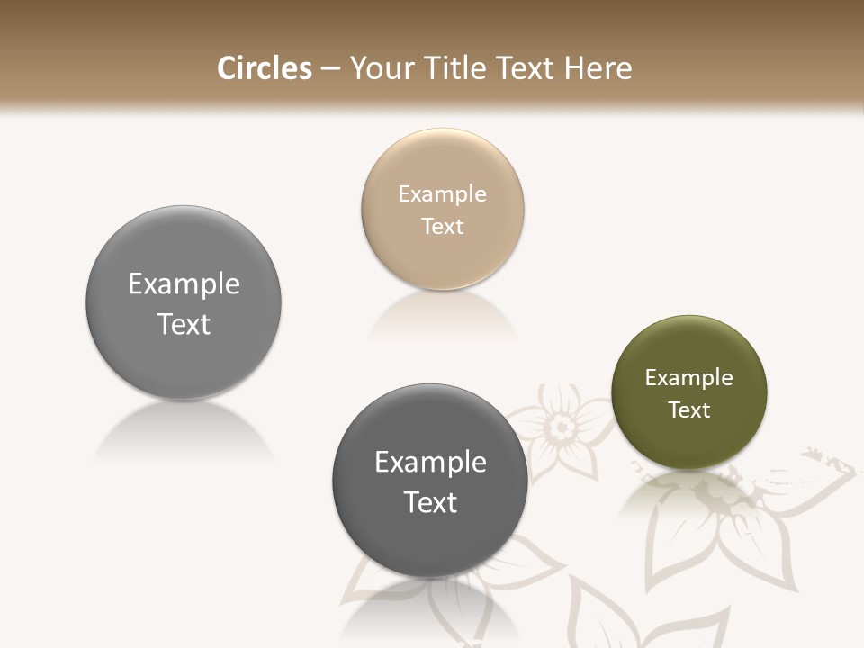 A Black And Gold Floral Powerpoint Presentation PowerPoint Template