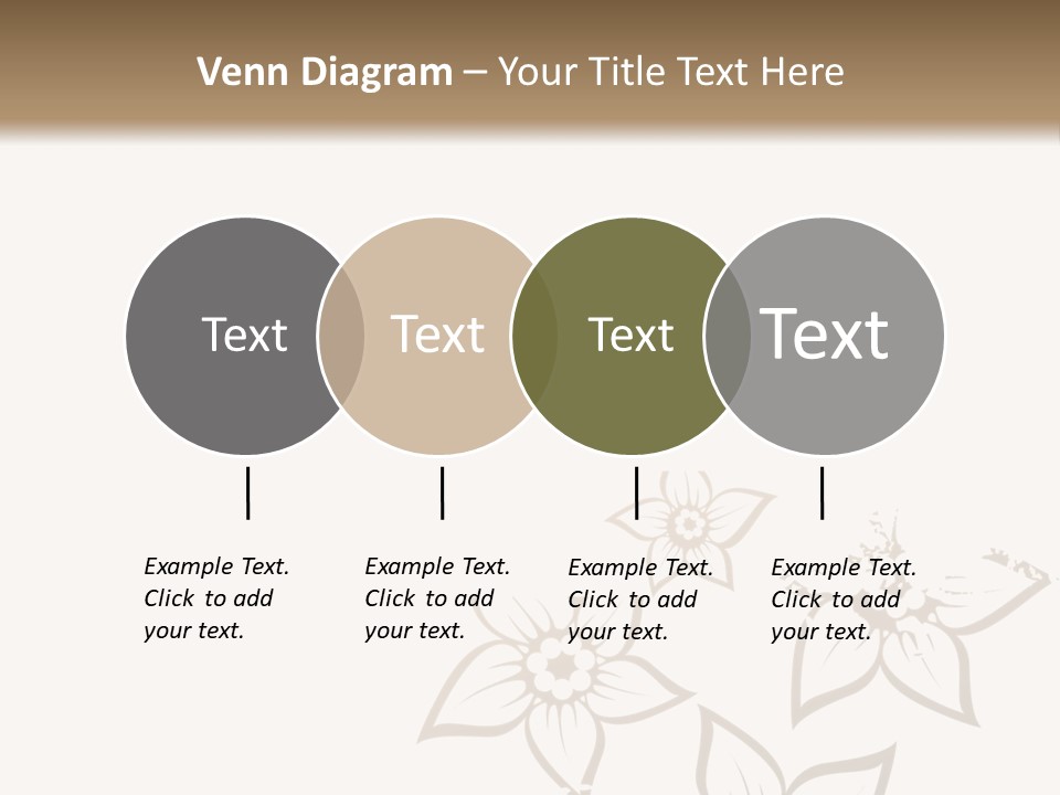 A Black And Gold Floral Powerpoint Presentation PowerPoint Template