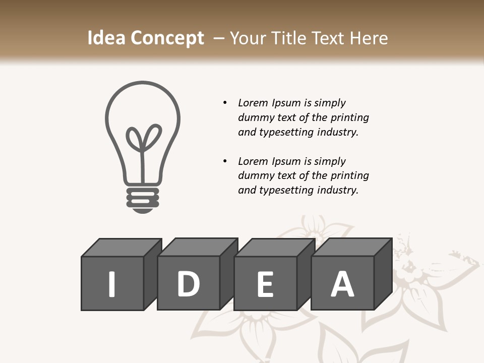A Black And Gold Floral Powerpoint Presentation PowerPoint Template
