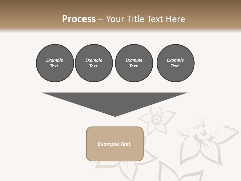 A Black And Gold Floral Powerpoint Presentation PowerPoint Template
