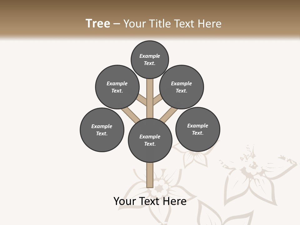 A Black And Gold Floral Powerpoint Presentation PowerPoint Template