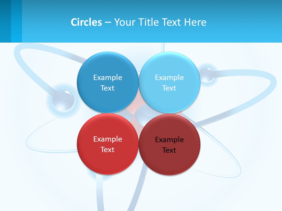 A Blue And Red Sphere With A Red And White Object In The Middle Of It PowerPoint Template