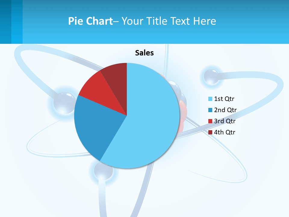 A Blue And Red Sphere With A Red And White Object In The Middle Of It PowerPoint Template