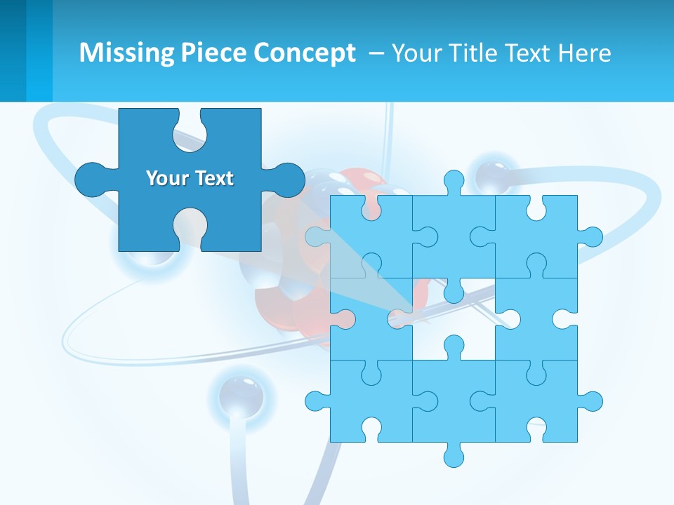 A Blue And Red Sphere With A Red And White Object In The Middle Of It PowerPoint Template