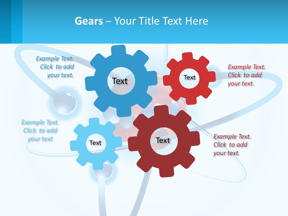 A Blue And Red Sphere With A Red And White Object In The Middle Of It PowerPoint Template