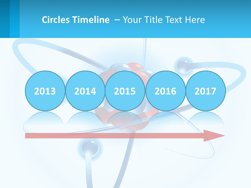 A Blue And Red Sphere With A Red And White Object In The Middle Of It PowerPoint Template