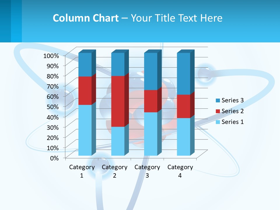 A Blue And Red Sphere With A Red And White Object In The Middle Of It PowerPoint Template