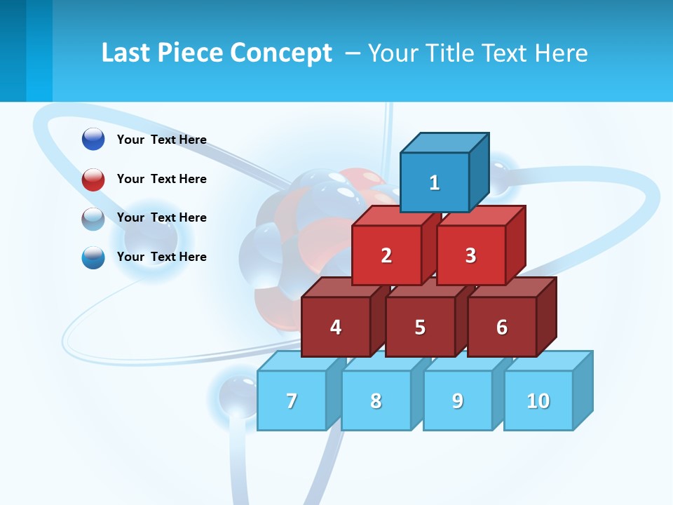 A Blue And Red Sphere With A Red And White Object In The Middle Of It PowerPoint Template