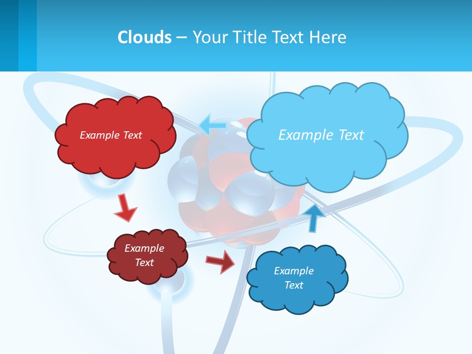A Blue And Red Sphere With A Red And White Object In The Middle Of It PowerPoint Template