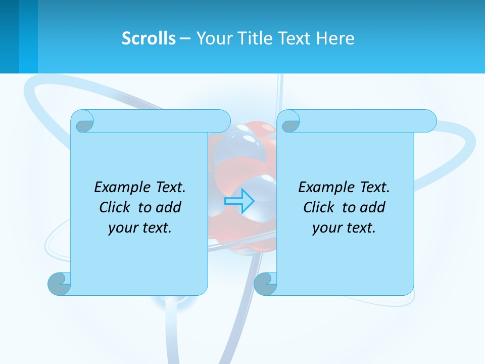 A Blue And Red Sphere With A Red And White Object In The Middle Of It PowerPoint Template