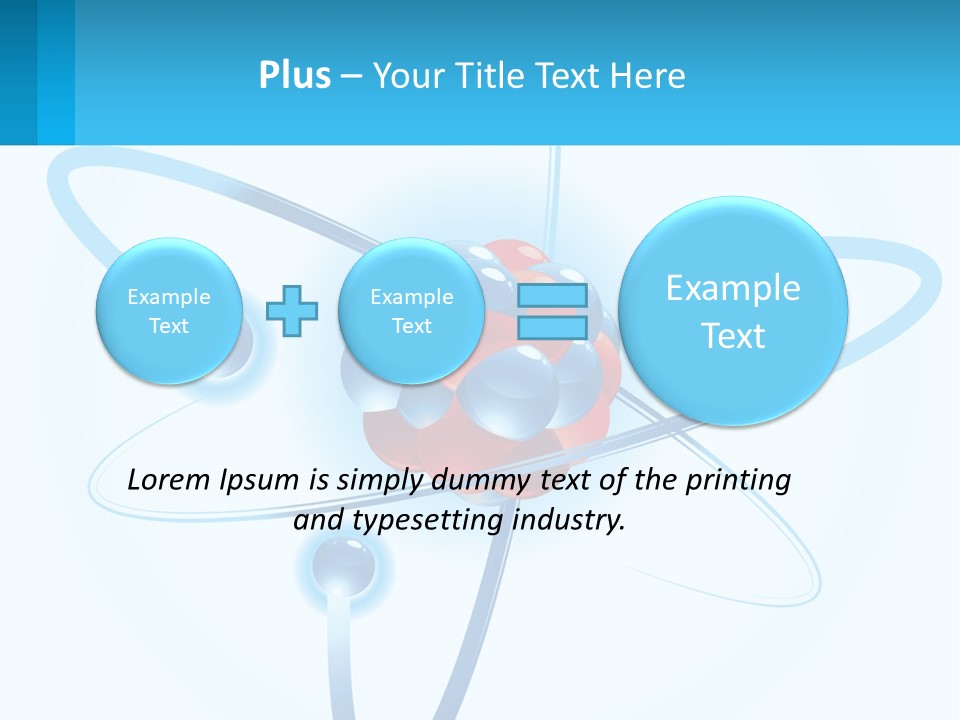 A Blue And Red Sphere With A Red And White Object In The Middle Of It PowerPoint Template