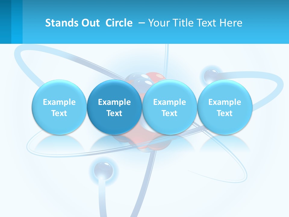 A Blue And Red Sphere With A Red And White Object In The Middle Of It PowerPoint Template