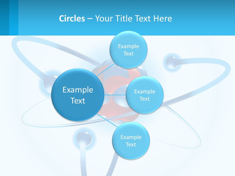 A Blue And Red Sphere With A Red And White Object In The Middle Of It PowerPoint Template