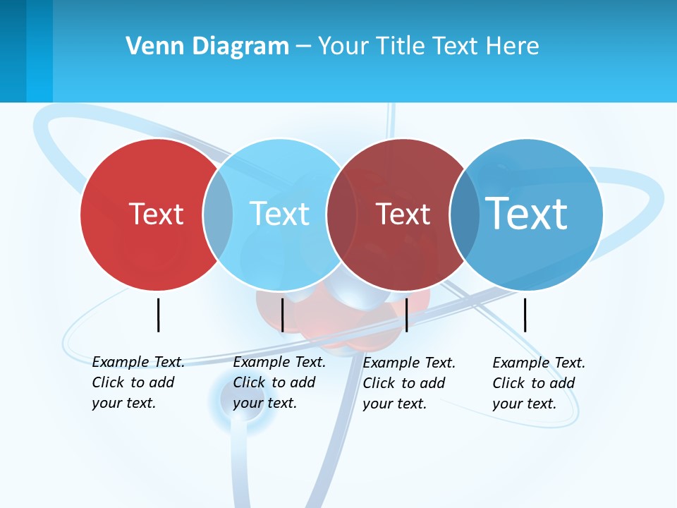 A Blue And Red Sphere With A Red And White Object In The Middle Of It PowerPoint Template