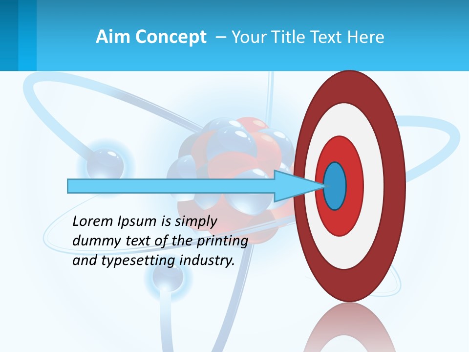 A Blue And Red Sphere With A Red And White Object In The Middle Of It PowerPoint Template