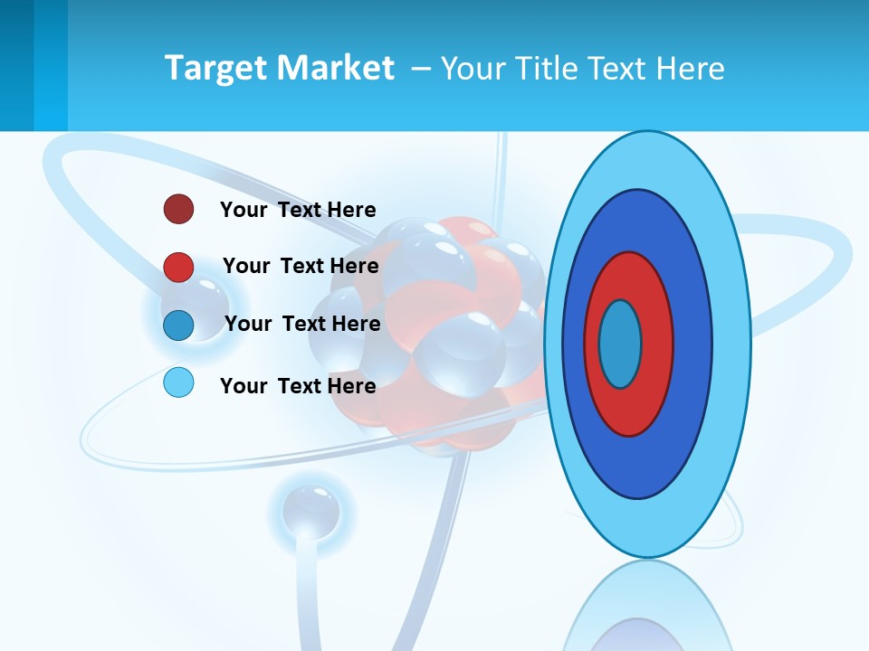 A Blue And Red Sphere With A Red And White Object In The Middle Of It PowerPoint Template