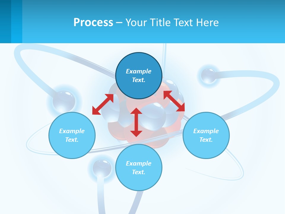 A Blue And Red Sphere With A Red And White Object In The Middle Of It PowerPoint Template
