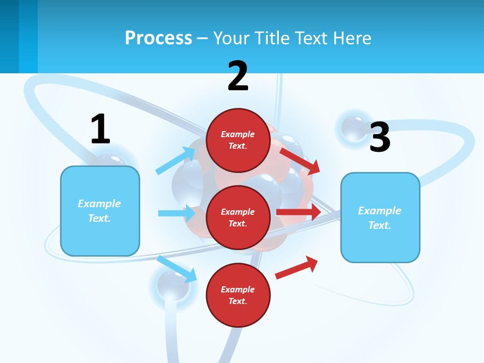A Blue And Red Sphere With A Red And White Object In The Middle Of It PowerPoint Template