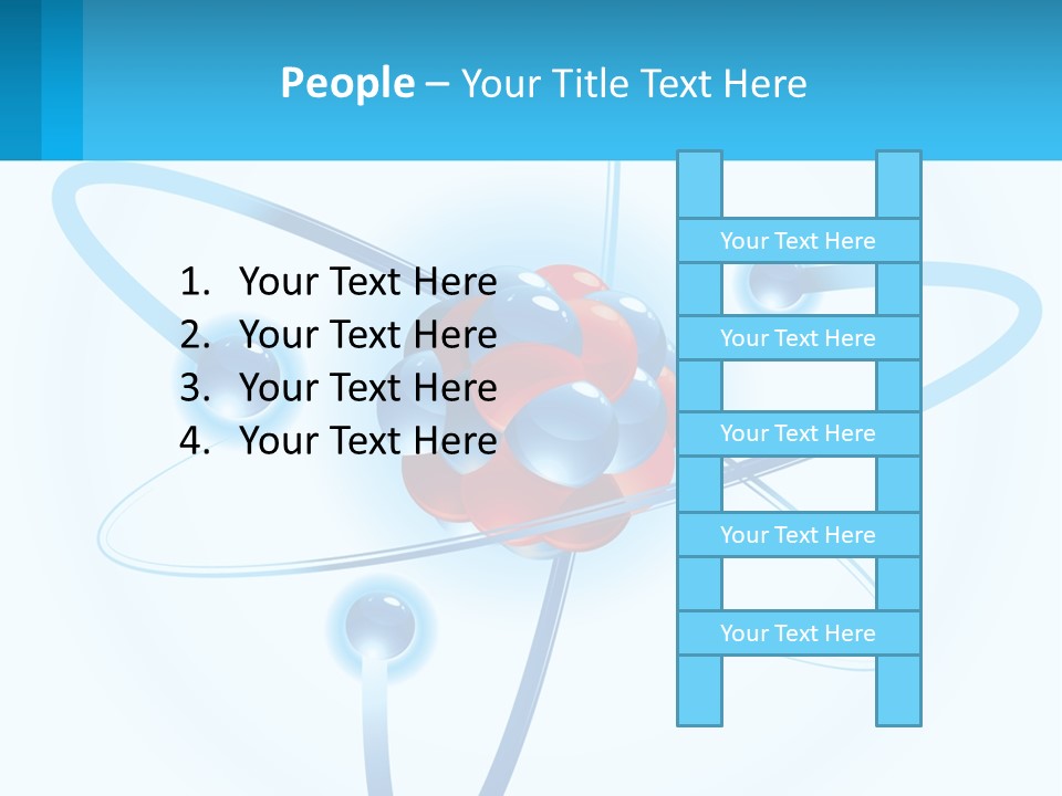 A Blue And Red Sphere With A Red And White Object In The Middle Of It PowerPoint Template
