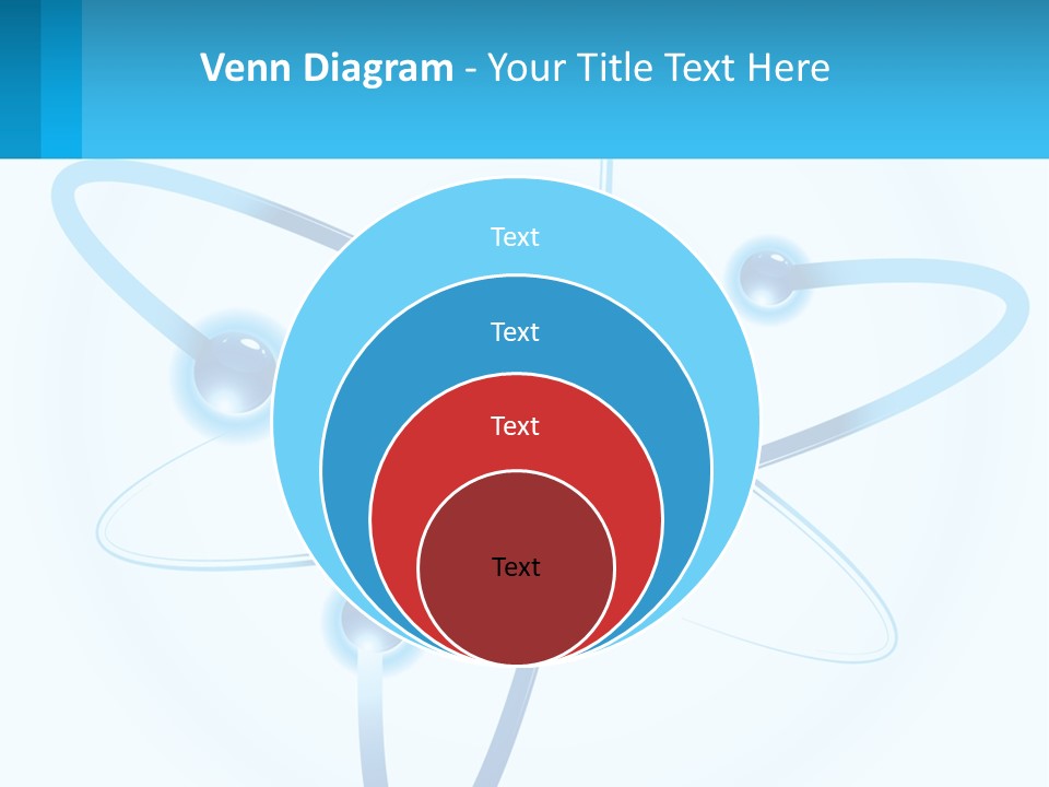 A Blue And Red Sphere With A Red And White Object In The Middle Of It PowerPoint Template