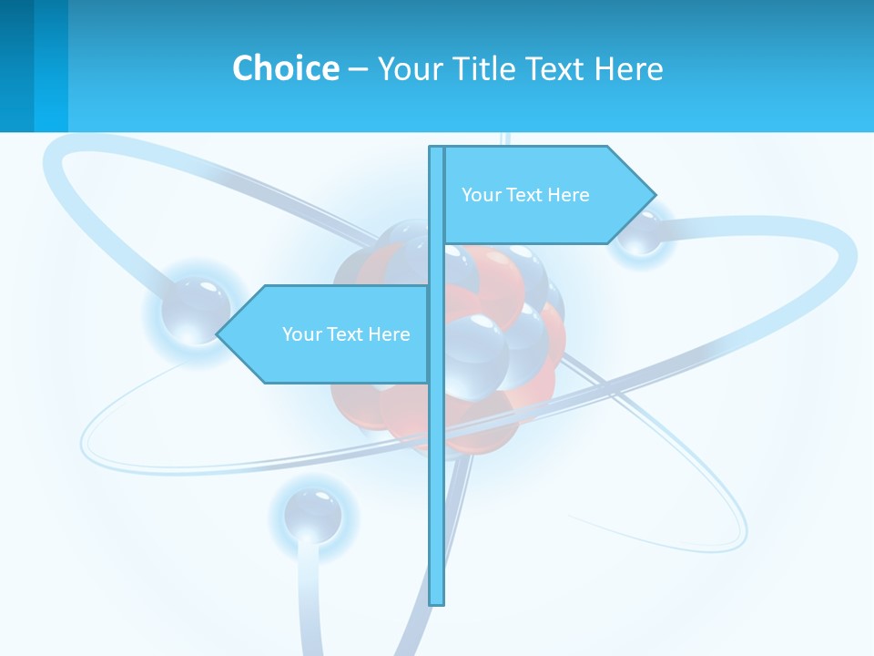 A Blue And Red Sphere With A Red And White Object In The Middle Of It PowerPoint Template