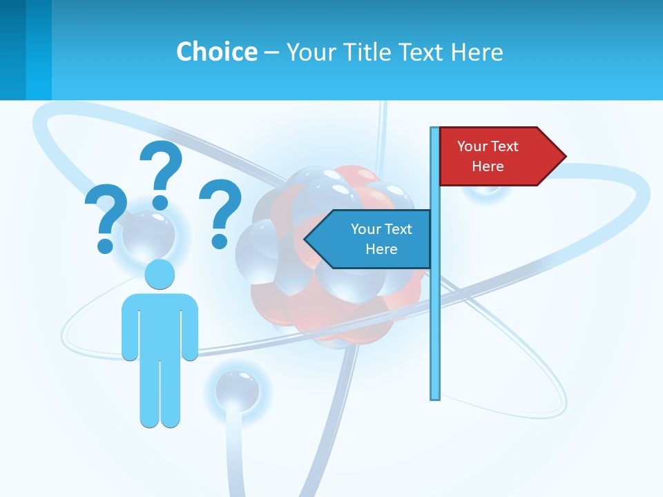 A Blue And Red Sphere With A Red And White Object In The Middle Of It PowerPoint Template